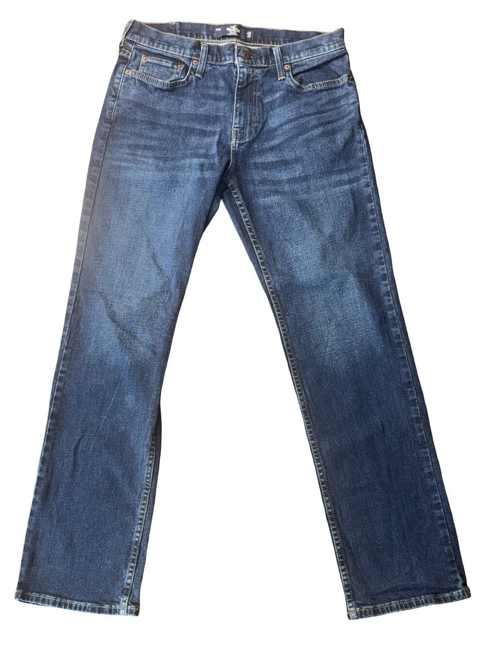 Hollister Epic Flex‎ Straight Jeans Men’s 32x32 Medium Wash Stretch Denim